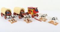 Timpo plastic Wild West horsedrawn vehicles