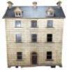 A good, early painted wooden Irish Town three storey Dolls House, Irish 1840s/50s,