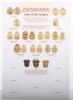 4x Display Boards of Danish Military Badges - 4