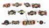 12x WW1 Medal Ribbon Bar Button Holes