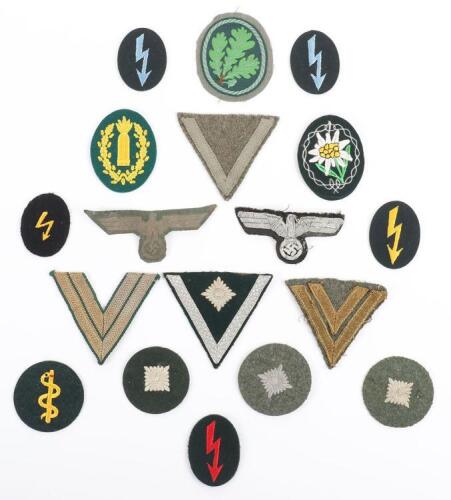 WW2 German Army (Heer) Cloth Insignia Grouping