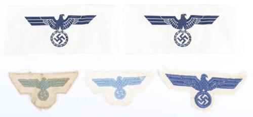 WW2 German Kriegsmarine Summer Pattern Tunic and Overseas Cap Eagles