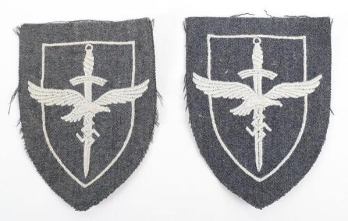 2x WW2 German Luftwaffe Flak Helferin Arm Badges