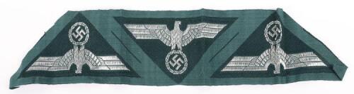 Mint Un-Issued Strip of German Army NCO&rsquo;s M-44 Pattern Combat Tunic Eagles