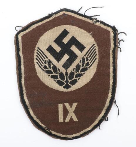 Third Reich Female Section RAD District Arm Badge