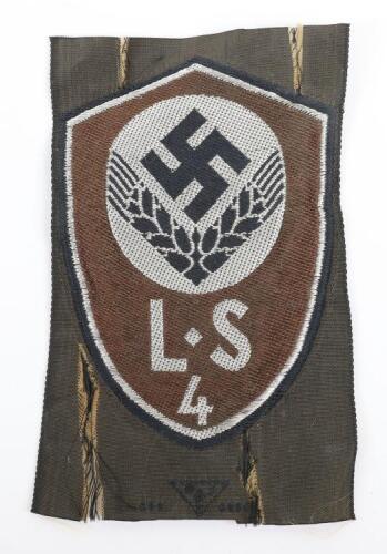 Third Reich Female Section RAD District Arm Badge