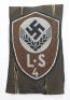 Third Reich Female Section RAD District Arm Badge