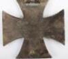 Imperial German 1914 Iron Cross 1st Class with Personalised Dedication to Reverse - 3