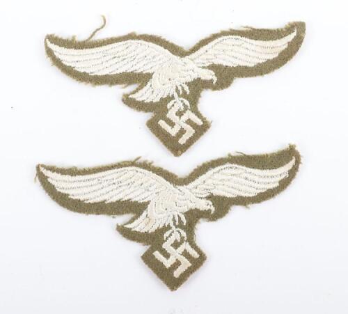 Pair of WW2 German Luftwaffe Tunic Eagles