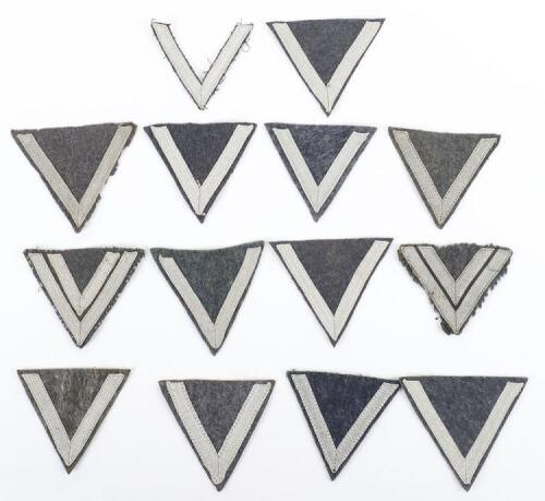 14x WW2 German Luftwaffe Rank Chevrons