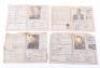 4x Third Reich Kennkarte Identity Documents