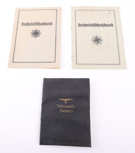 3x Third Reich Luftschutz Documents