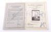Rare Baustab Speer Organisation Todt (O.T) Einsatzgruppe Russland-Sud Dienstbuch - 2