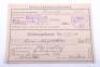 WW2 German Wehrpass and Paperwork Grouping of Otto Grimm - 2