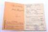 WW2 German Wehrpass and Paperwork Grouping of Otto Grimm - 6