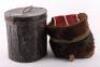 Victorian 11th (Prince Alberts Own) Hussars Officers Busby in Storage Tin - 2