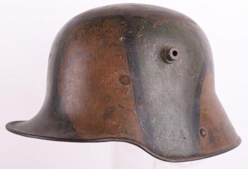 WW1 German M-16 Camouflaged Steel Combat Helmet