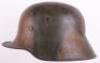 WW1 German M-16 Camouflaged Steel Combat Helmet - 2