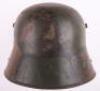 WW1 German M-16 Camouflaged Steel Combat Helmet - 8