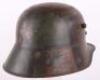 WW1 German M-16 Camouflaged Steel Combat Helmet - 9