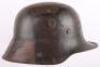 WW1 German M-16 Camouflaged Steel Combat Helmet - 11