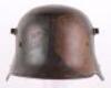 WW1 German M-16 Camouflaged Steel Combat Helmet - 26