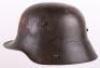 WW1 German M-16 Camouflaged ‘Post Home’ Steel Combat Helmet - 2