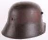 WW1 German M-16 Camouflaged ‘Post Home’ Steel Combat Helmet - 6