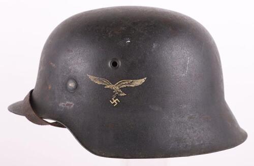 WW2 German Luftwaffe M-42 Steel Combat Helmet