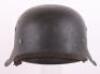 WW2 German Luftwaffe M-42 Steel Combat Helmet - 5