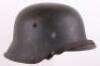 WW2 German Luftwaffe M-42 Steel Combat Helmet - 6