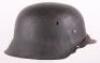 WW2 German Luftwaffe M-42 Steel Combat Helmet - 7