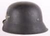 WW2 German Luftwaffe M-42 Steel Combat Helmet - 9