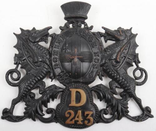City of London Police (1909 to 1970) Helmet plate