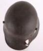 WW2 German / Austrian M-16 Transitional Steel Combat Helmet with Battle Damage - 11