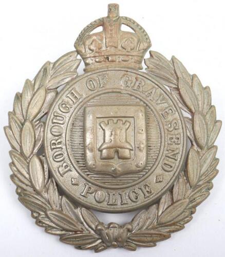Borough of Gravesend Police Helmet Badge