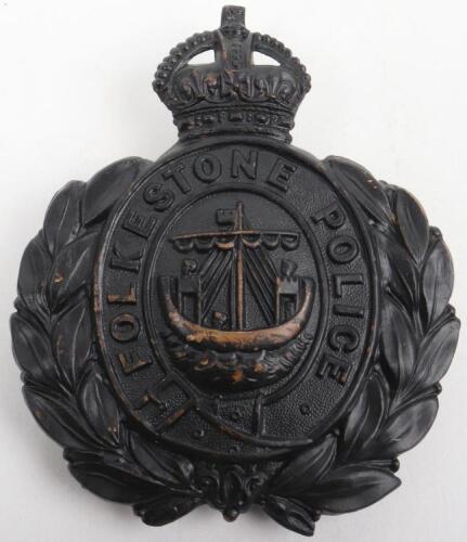 Folkestone Police Helmet Badge