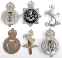 Six Kent Police Cap Badges