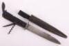 Scarce WW2 German Multitool Fighting Knife - 4
