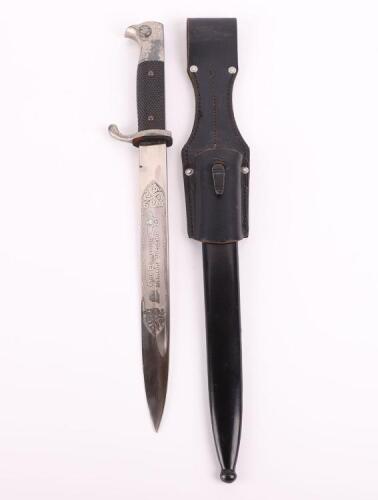 WW2 German Engraved Parade Dress Bayonet
