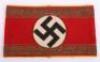 Extremely Rare Third Reich NSDAP Armband for Reich Level Eines Oberen or Obersten-Amtes Said to have Belonged to Albert Speer and Given to a German Layer in Wisconsin USA by Harold W Zurn who Commanded Augsburg Detention Centre in 1945 - 3