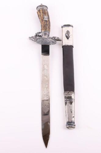 Third Reich Hunting Association (Deutsche J&auml;gerschaft) Cutlas / Dagger by Paul Weyersberg Solingen