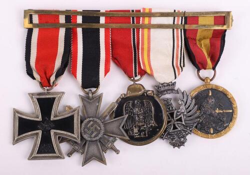 Rare Spanish Blue Division Spanish Issue WW2 German Medal Group of Five
