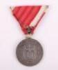 Axis Forces Croatian A Pavelic Silver Bravery Medal - 2