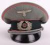 WW2 German Army (Heer) Panzer Officers Peaked Cap