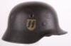WW2 German Waffen-SS M-40 Steel Combat Helmet