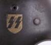 WW2 German Waffen-SS M-40 Steel Combat Helmet - 4