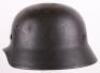 WW2 German Waffen-SS M-40 Steel Combat Helmet - 7