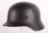 WW2 German Waffen-SS M-40 Steel Combat Helmet - 9