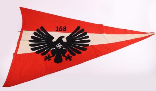 Rare Third Reich B.D.M (Bund Deutscher M&auml;del) Regimental Pennant / Flag